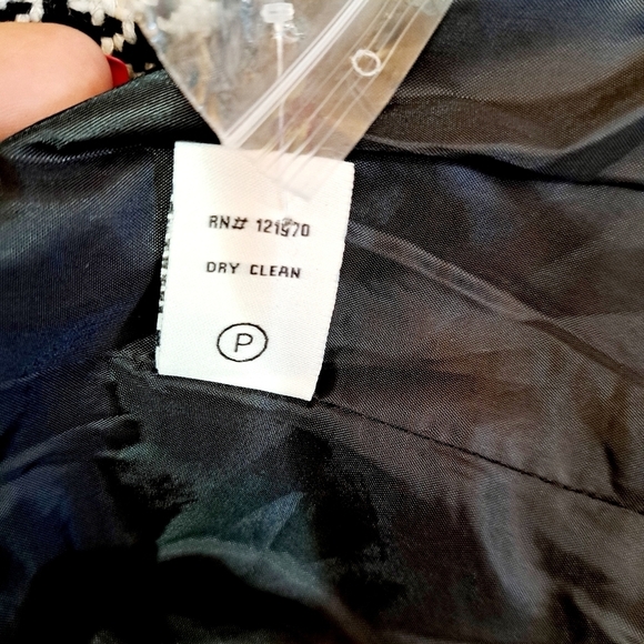 Aura No Bad Angles Oversized Houndstooth Wool Blend Gold‎ Button Blazer Size M - Picture 11 of 13